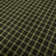 Load image into Gallery viewer, Brushed Cotton Plaid Deadstock - Green & Black