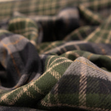 Load image into Gallery viewer, Brushed Cotton Plaid Deadstock - Grey, Bottle & Navy