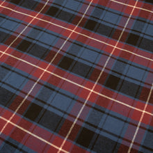 Load image into Gallery viewer, Brushed Cotton Plaid Deadstock - Blue, Wine, Black & Cream