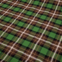 Load image into Gallery viewer, Brushed Cotton Plaid Deadstock - Leaf, Brown & White