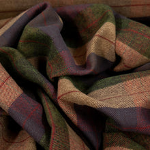 Load image into Gallery viewer, Brushed Cotton Plaid Deadstock - Raisin, Biscuit & Khaki