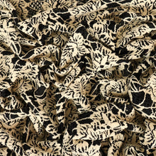 Load image into Gallery viewer, Floral Stretch Lace Deadstock - Ivory & Black
