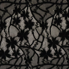 Load image into Gallery viewer, Floral Velvet Stretch Lace - Black (Last Chance)