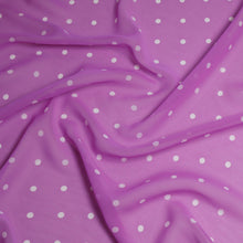 Load image into Gallery viewer, Polka Dot Chiffon Deadstock - Lilac