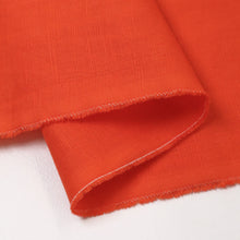 Load image into Gallery viewer, Washed Linen Cotton - Tangerine (Last Chance Colour)