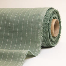 Load image into Gallery viewer, Linen Cotton Yarn Dyed Pinstripe - Sage