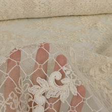 Load image into Gallery viewer, Embroidered Lace Designer End – Lula Vintage Cream