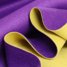 Load image into Gallery viewer, Madame Double-Sided 100% Wool Coating - Purple & Chartreuse