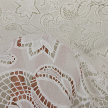 Load image into Gallery viewer, Embroidered Cotton Designer End – Medina White (Sold Out)