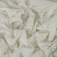 Load image into Gallery viewer, Embroidered Cotton Designer End – Medina White (Sold Out)