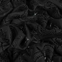 Load image into Gallery viewer, Embroidered Cotton Designer End – Medina Black