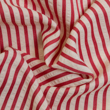 Load image into Gallery viewer, Mini Seersucker Stripe - Pink Red