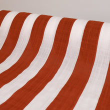 Load image into Gallery viewer, Cotton Rayon Printed Stripe - Rust