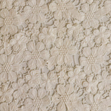 Load image into Gallery viewer, Embroidered Cotton Floral Lace Designer End – Monroe Ivory