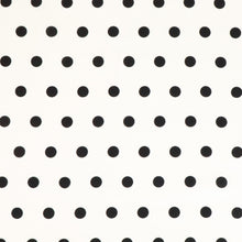 Load image into Gallery viewer, Rayon Polka Dot Print Deadstock - Small Black on White