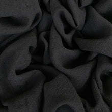 Load image into Gallery viewer, Japanese Textured Polyester Crepe Georgette - Black