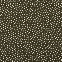 Load image into Gallery viewer, Viscose Printed Crepe Designer End - Olive Polka Dot