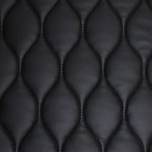 Load image into Gallery viewer, Quilted Pleather & Faux Fur Coating - Black