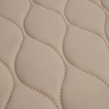 Load image into Gallery viewer, Quilted Pleather & Faux Fur Coating - Cream