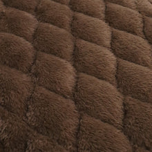 Load image into Gallery viewer, Quilted Pleather & Faux Fur Coating - Cream