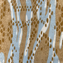 Load image into Gallery viewer, Riverside Voile Print - Blue & Camel