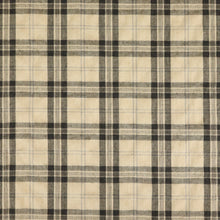 Load image into Gallery viewer, Washed Cotton Windowpane Check - Coltrane Natural Black