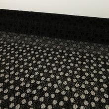 Load image into Gallery viewer, Snowflake Embroidered Mesh - Black