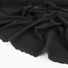 Load image into Gallery viewer, Japanese Sandwashed Cupro Piqué - Black