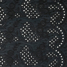 Load image into Gallery viewer, Heavy Embroidered Cotton Designer End – Shanna Black