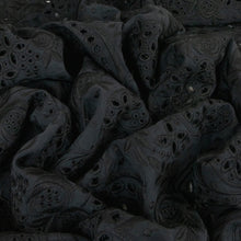 Load image into Gallery viewer, Heavy Embroidered Cotton Designer End – Shanna Black