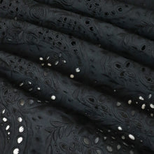 Load image into Gallery viewer, Heavy Embroidered Cotton Designer End – Shanna Black