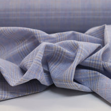 Load image into Gallery viewer, Linen Cotton Yarn Dyed Plaid - Sky