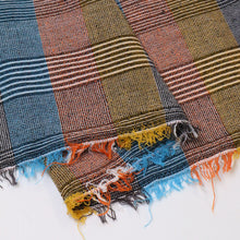 Load image into Gallery viewer, Striped Cotton Check - Orange