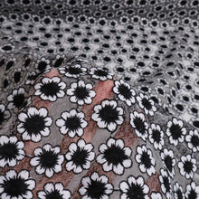 Load image into Gallery viewer, Sweet Daisy Embroidered Mesh - Black