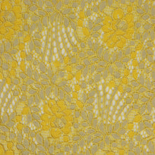 Load image into Gallery viewer, Cotton Nylon Two-Tone Corded Lace - Heiress Yellow & Cream