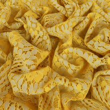 Load image into Gallery viewer, Cotton Nylon Two-Tone Corded Lace - Heiress Yellow & Cream