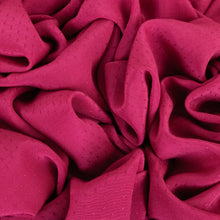Load image into Gallery viewer, Viscose Dobby Satin Designer End - Raspberry