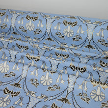 Load image into Gallery viewer, Viscose Luxe Jacquard Gala Designer End- Wedgewood