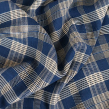 Load image into Gallery viewer, Viscose Verity Houndstooth Check Designer End - Blue