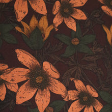 Load image into Gallery viewer, Printed Stretch Knit Deadstock - Waltz Wine