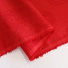 Load image into Gallery viewer, Linen Blend Woven Spot - Scarlet