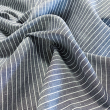 Load image into Gallery viewer, Close Weave Cotton Linen Gauze Shirting - Navy