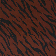 Load image into Gallery viewer, Tiger Stripe Print Crepe Deadstock - Pecan and Black