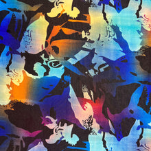 Load image into Gallery viewer, Digital Printed Mesh - Wildfire Blue