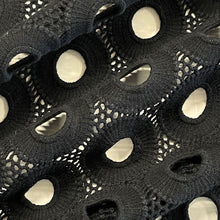 Load image into Gallery viewer, Heavy Crochet Cotton Lace Deadstock - Black