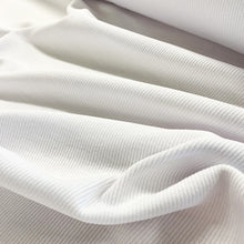 Load image into Gallery viewer, 250gsm Cotton Spandex Rib Knit - White