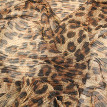 Load image into Gallery viewer, Metallic Leopard Plissé Mesh - Bronze