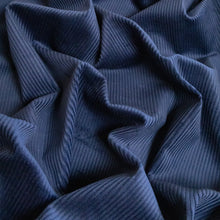 Load image into Gallery viewer, 14 Wale Stretch Cotton Corduroy - Denim
