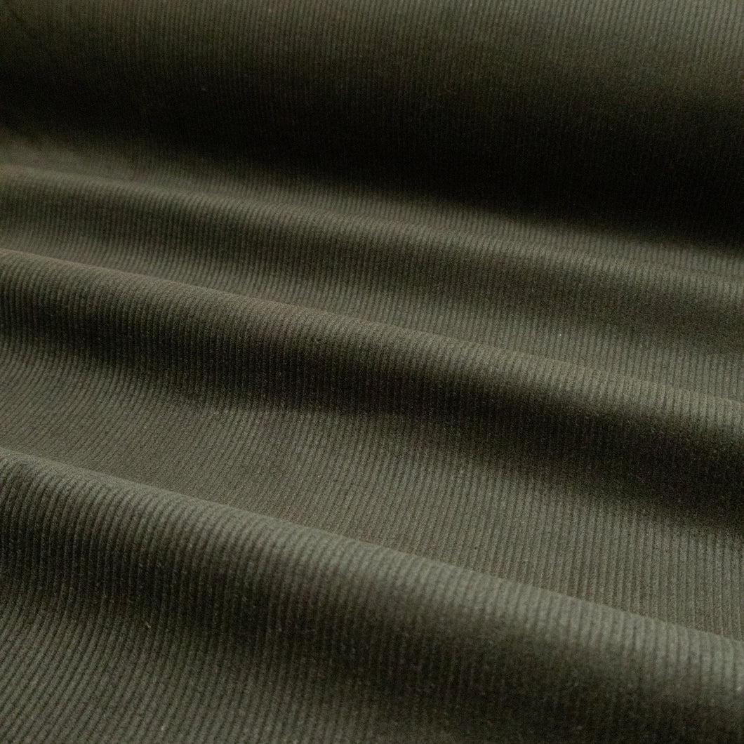 14 Wale Stretch Cotton Corduroy - Khaki