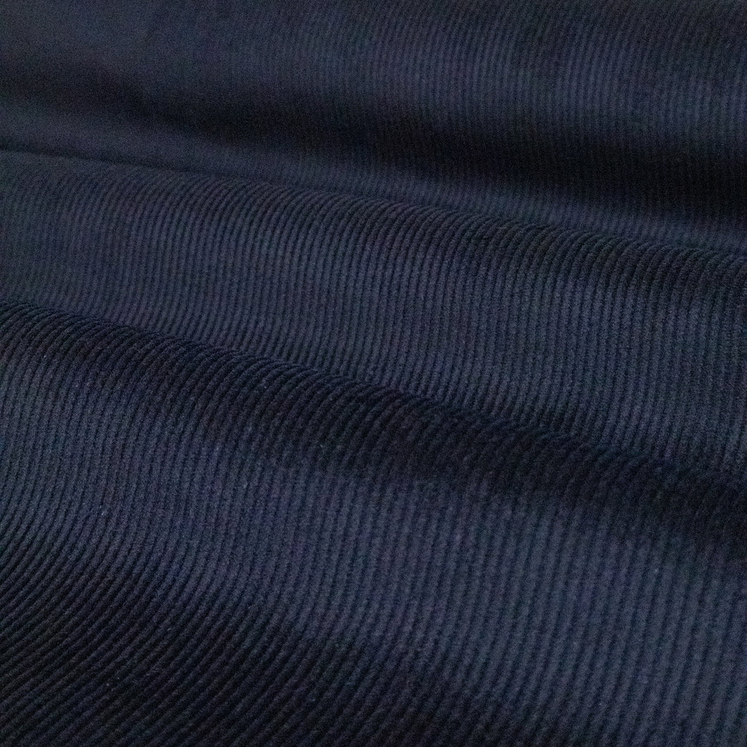 14 Wale Stretch Cotton Corduroy - Navy